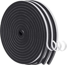 Weather Stripping Door Seal, 1/4 Inch Wide X 1/4 Inch Thick Adhesive Foam Tap...