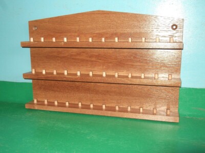 Thumble Rack 36pc Wooden Thimble Display Rack ( Mahogany ) | eBay UK