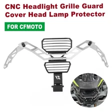 For CF-MOTO 450MT IBEX 450 CNC Headlight Grille Guard Cover Head Lamp Protector