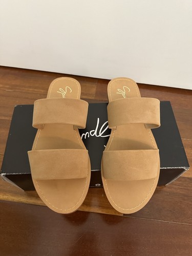 Spurr Tiah Slides in Tan Nubuck - Size 5 - Picture 3 of 10