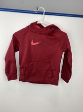Youth kids Nike Therma Fit Hoodie Maroon Size 7 L dri fit
