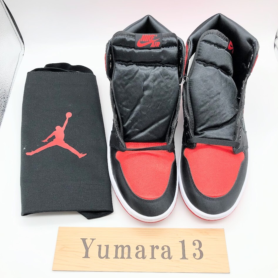 Nike Wmns Air Jordan 1 High OG Satin Bred FD4810-061 Size Womens 5 