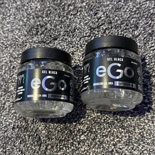 2 Pck EGO Black HAIR GEL MEN Fragrance Extra STRONG BLACK EGO 220ml Each