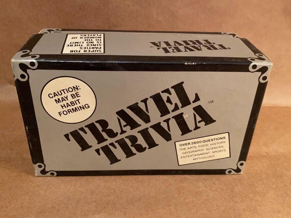 Vintage TRAVEL TRIVIA Game by Whitehall Games World-wide Questions Answers  Quiz