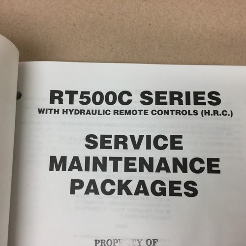 Grove RT500C SERIES SERVICE SHOP REPAIR MANUAL ROUGH TERRAIN CRANE MAINT. GUIDE - Picture 4 of 5