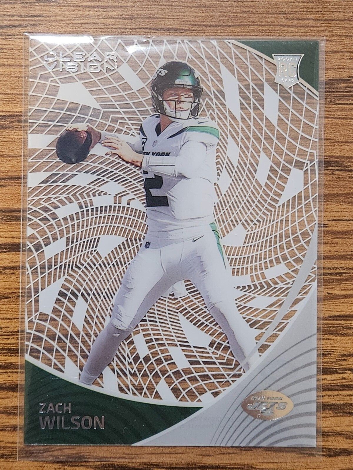 2021 Chronicles Zach Wilson Clear Vision Rookie Card CVR-2 New York Jets RC