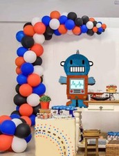 Robots boys kids Pinata Piñata PULL STRING  OR HIT birthday party games fiesta
