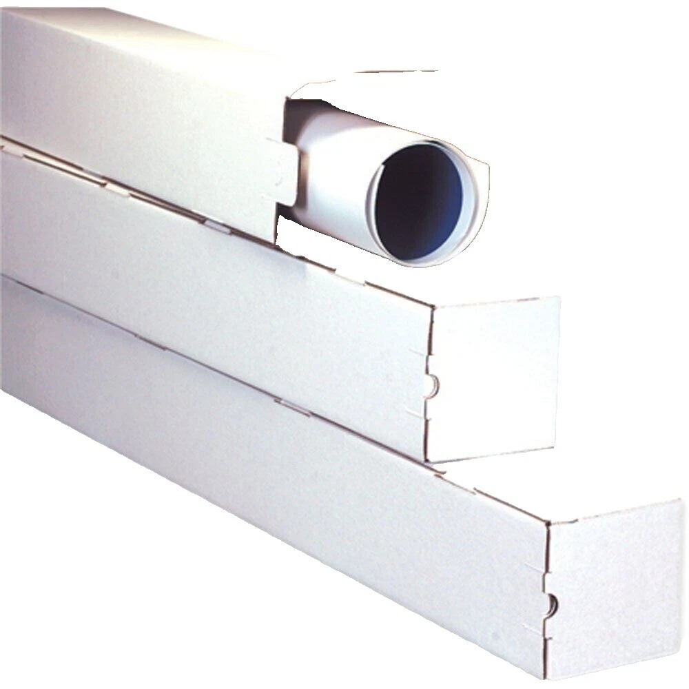 White Round Mailing Tube Mailing Tubes
