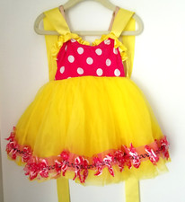 Costume Gallery Made In USA Minnie Mouse Tulle Layered Bodysuit Dress Child Sm.