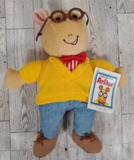 Arthur Plush Doll 10” PBS Kids Marc Brown Eden Toys With Tags Vintage 1996