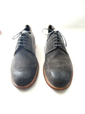 Grenson Mens Grey Suede Lace Up BROGUES Preloved Shoes Uk G UK