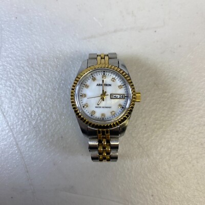 Vintage Armitron Swarovski Crystal Dress Watch Armitron Swarovski Crystal Mother of Pearl Ladies Watch 75  main image 3