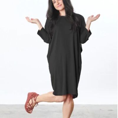 batwing asymmetrical dress Nocturnal Empress  Gothic Batwing Hem Dress DW1081 S