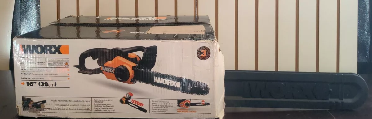 WORX WG303.1 Electric 16 inch Chainsaw blade case only has crack see picture