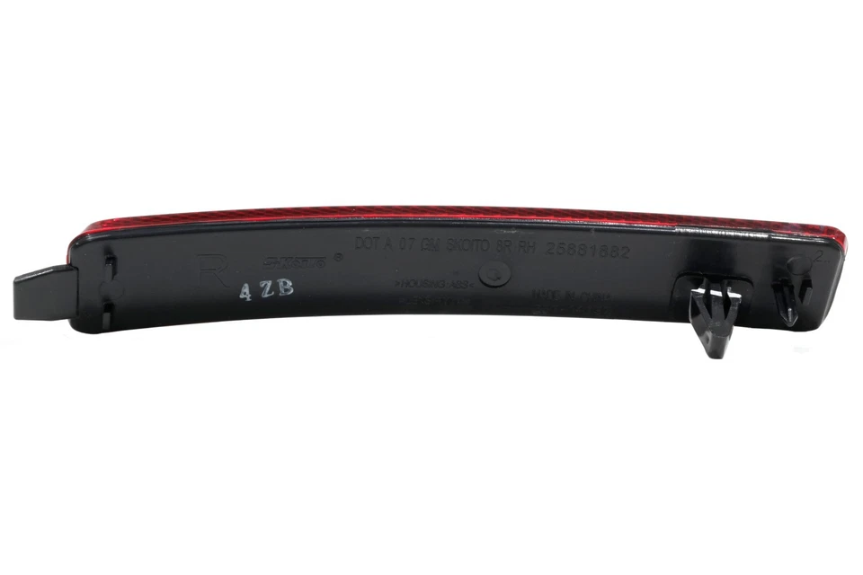 Reflector de moldura de parachoques trasero OEM pasajero Acadia Outlook Traverse SRX 25881882 Foto 4 de 4