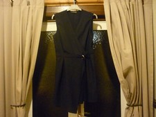 LADIES NAVY WRAP DRESS FROM ATMOSPHERE - SIZE 14