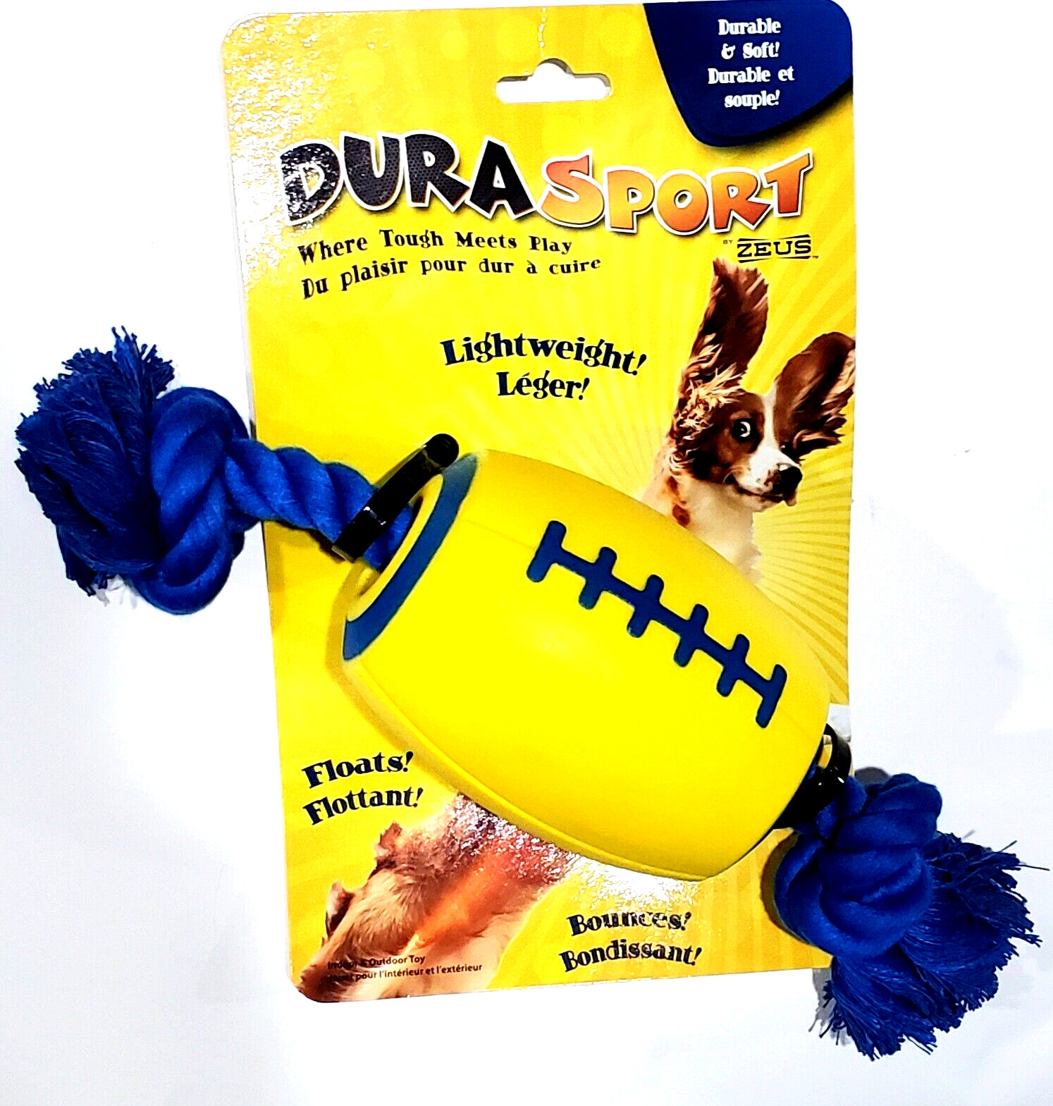 Durasport Dog Toy Tough Meets Play Lightweight Floats Bounce