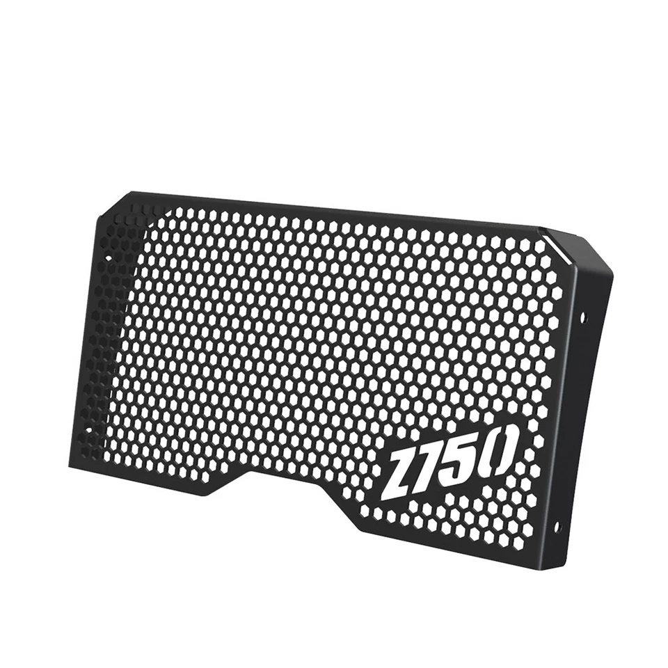 Motorcycle radiator guard T5-5754 aluminium For Kawasaki Z750S 2005-2006 Black - Imagem 3 de 4