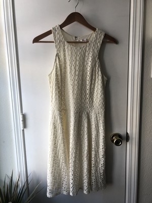 off white eyelet dress