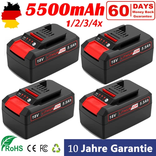 1- 4 Stück 5500mAh Akku Für Einhell 18V POWER X-CHANGE Lithium Ersatzakku PXC 