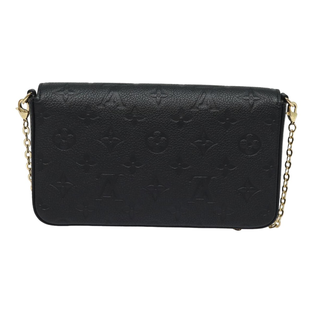 LOUIS VUITTON Empreinte Pochette Felice Chain Wallet Black