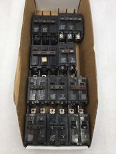 Lot of 8 Flawed Siemens/ITE/Gould 15/20/60/70/80/100 Amp Type BQ Breakers