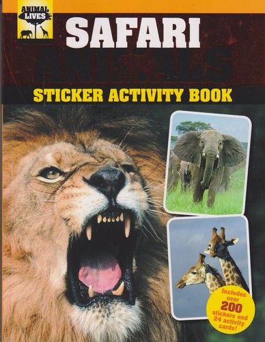 Safari Animals Sticker Activity Book  (Softcover:  Children's Activity Book,  Ed - Bild 1 von 2