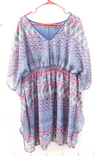 Speed Control New York Dress Size 1X Sheer Boho Cottage Core Flutter Sleeves