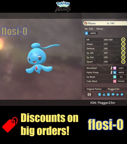 6IV Shiny Alpha Pokemon Legends Arceus - Pick Type (Non-shiny option) - Picture 115 of 182