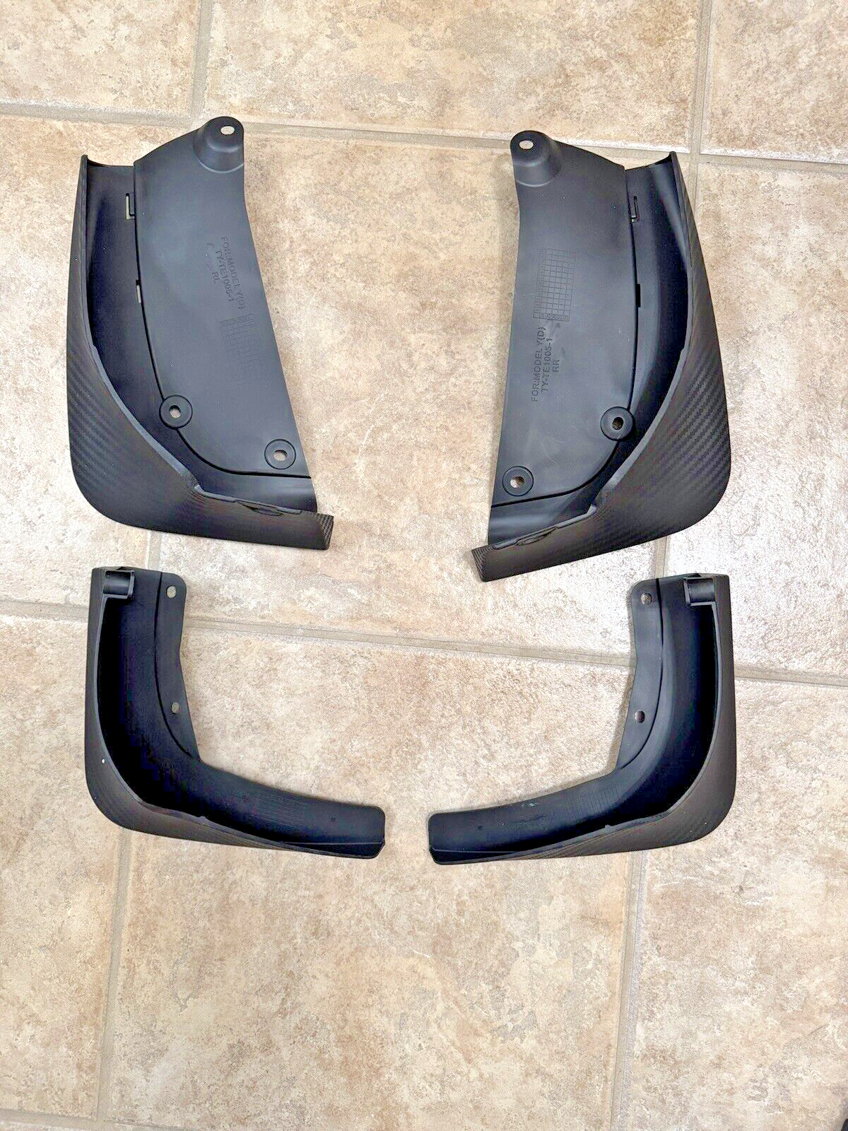 Mud Flaps for Tesla Model Y 2020-2023 - Front & Rear Black Matte-image