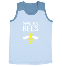 Save The Bees - Activist Bumble Buzz Insect Honey Youth Contrast Tank Top