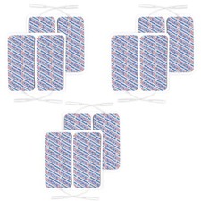 TensCare-Superior Large Electrode pads 50 x 100 mm, 3 packs of 4 (Total 12 Pads)