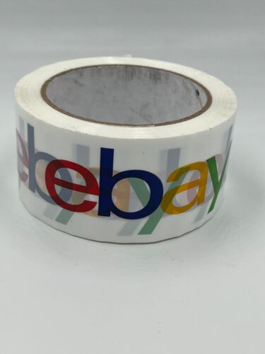 1 Roll Official eBay Branded Packaging Packing Carton Tape 2" x 75 yds FREE SHIP - Picture 2 of 3