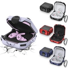 Shockproof Case Cover For Beats Fit Pro Earphone TPU Slim Skin w/ Keychain Clip