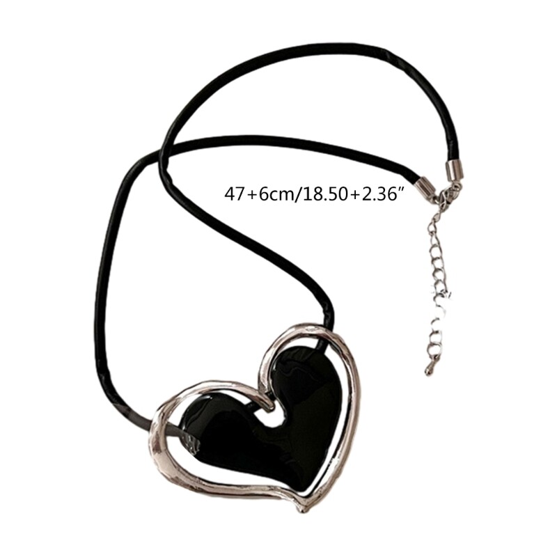 Heart Pendant Necklace Short Necklace Alloy Material Women Girls eBay