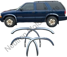 Fits 1999-2004 Chevy Blazer 4Dr Stainless Steel Fender Trim Molding 3/4 ARCH 2"