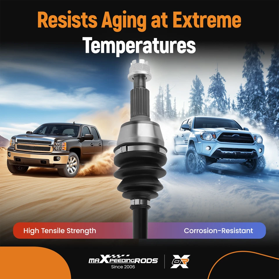 Eje articulado CV delantero derecho + izquierdo para Polaris Ranger XP 900 2013-2019 Foto 4 de 4