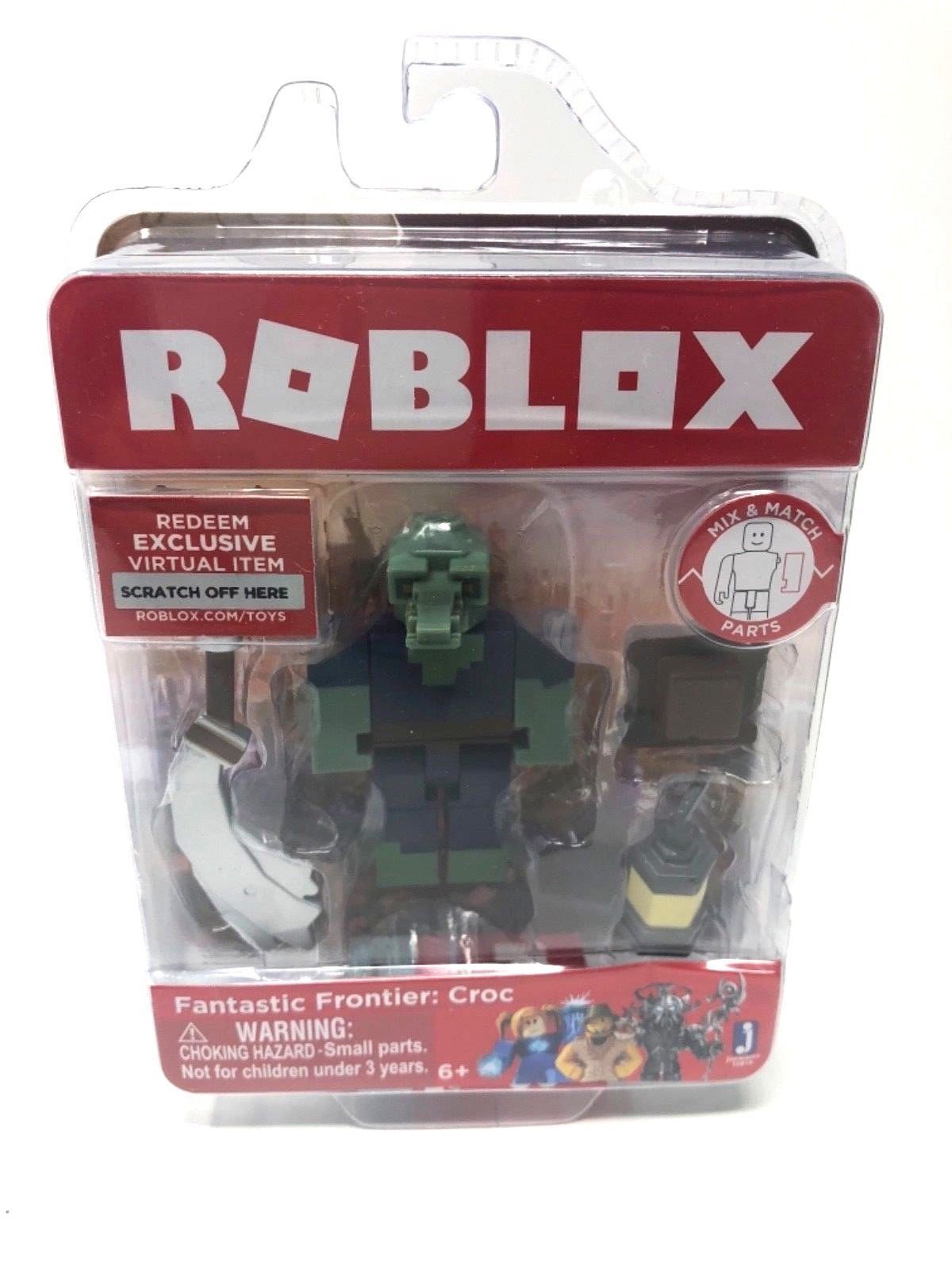 roblox fantastic frontier: croc single figure core pack with exclusive  virtual item code 