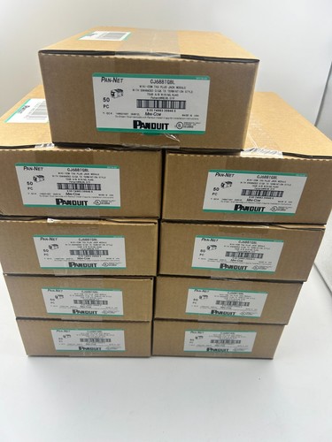 Panduit Giga TX Cat6 Network jack CJ688TGBU CJ688TGIW CJ688TGGR CJ688TGRD Qty 50 - Picture 27 of 30