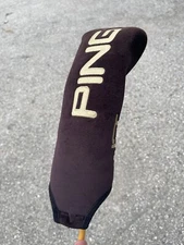 Ping 1st Titanium Golf Club Driver W/  Head Cover Pro force 65 Gold S Nice Rare