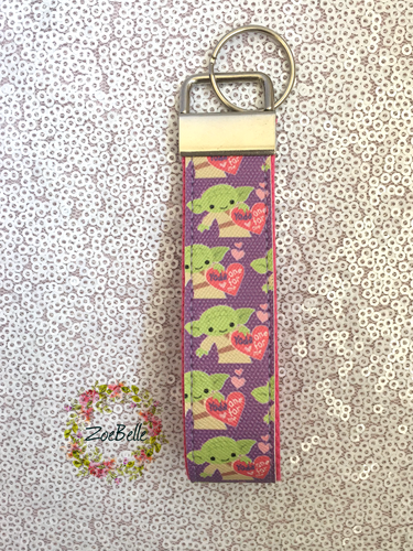 Handmade Vinyl and Webbing Strap Keyring Key Fob Hand Strap Disney Characters - Picture 63 of 178