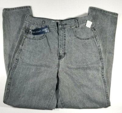 Womens Calvin Klein Western Jean Size 14 High Waist Black 1970s NWT