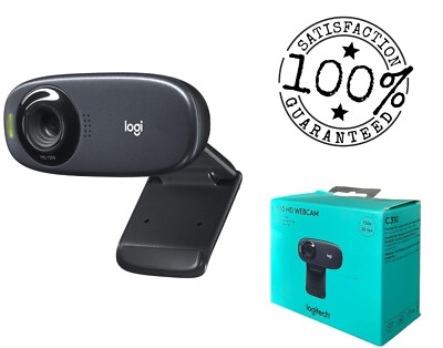 Logitech C310 Webcam, HD 720p, 60° Sichtfeld, Fester Fokus Belichtungskorrektur