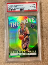 JASON KIDD 2002-03 TOPPS CHROME THE MOVE REFRACTOR RARE PSA 10