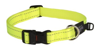 Halsband ROGZ HB06-H Utility, L, gelb, strapazierfähig, Hundezubehör