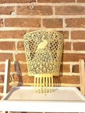 Antique Vintage Cream Celluloid Mantilla Comb Large