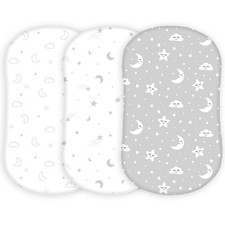 TansyPanda Halo Bassinet Sheets for BassiNest Luxe Swivel, Soothing, Swivel, ...