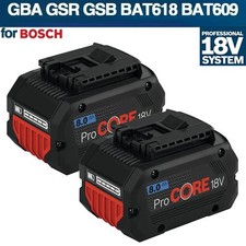 2x Original Akku für Bosch 8,0Ah 18V Professional GBA GSR GSB BAT618 BAT609 622