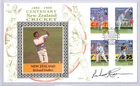 NEW ZEALAND *Richard Hadlee* Signed CRICKET First Day Cover 1994 FDC Silk ZJ211