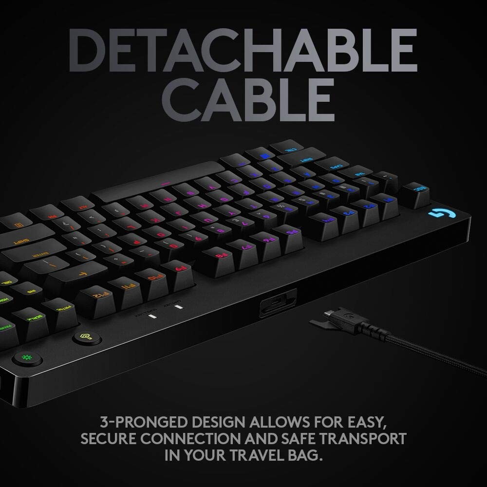 Paquete de escritorio Logitech Pro: teclado mecánico G PRO + almohadilla XL para mouse, imagen 7